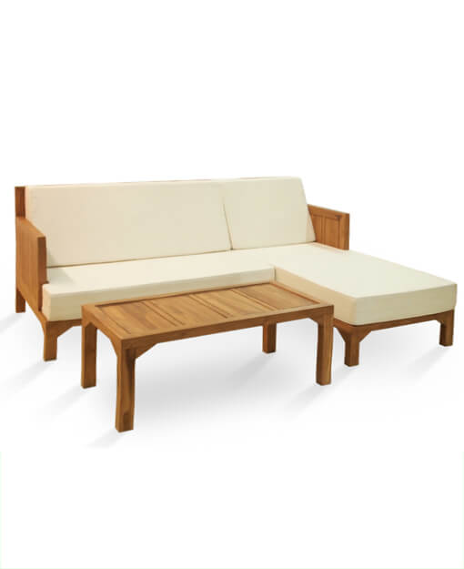 Payton Teak L Shaped Sofa Shop Furniture Online In Singapore