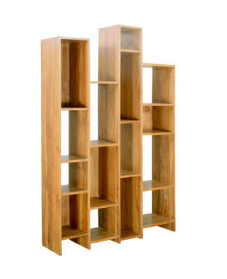 Juliet Minimalist Teak Display Rack | Wihardja Teak Furniture Singapore