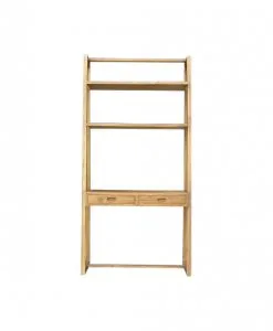 study desk with shelf