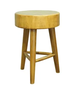 Darnell 3-Legged Suar Wood Stool for living room | Wihardja Furniture Singapore Scandinavian design