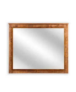 handcarved solid wood mirror