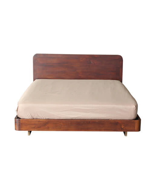 Cambrea Teak Floating Bed Frame King Shop Furniture Online in Singapore