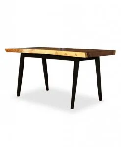 industrial design solid wood dining table