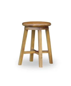 wooden stool suitable for wearing shoes