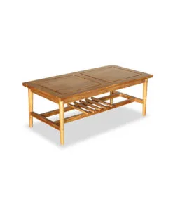 Bellatrix Teak wood Coffee Table | Wihardja Furniture Singapore mid century solid teak wood coffee table