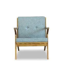 wooden one seater sofa