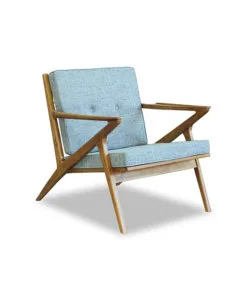 wooden one seater sofa