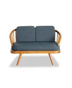 Solid Teak Wood Loverseat Scandinavian