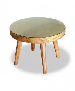 monkeypod scandinavian round dining table