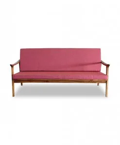 scandinavian and mid-century wooden sofa