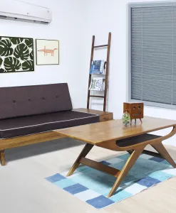 Scandinavian living room set sg | Wihardja Furniture Singapore Solid Teak Wood Single Seat Sofa