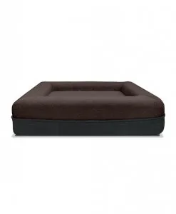 SNOOZE DOGGIE - FRONT VIEW - DARK BROWN | Wihardja Furniture Singapore good quality and durable pet furniture