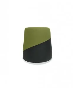 CLAIRE OTTOMAN - FRONT VIEW - GREEN footrest for living room singapore | Wihardja Furniture Singapore Fabric ottoman, footrest, stool singapore
