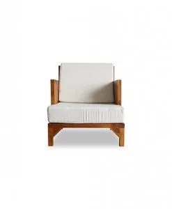minimalist solid wood single sofa seat