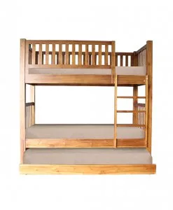 Solid Wood Bunk bed with pull out bed