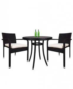 Brienna Bistro Table and Chair Set of 3