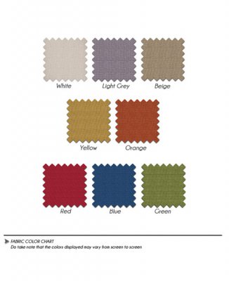 bean bag DOODLE fabric colour chart | Wihardja Teak Furniture Singapore