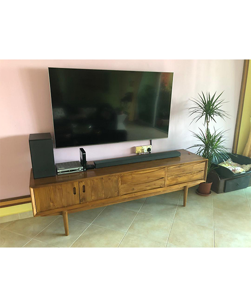 teak wood tv cabinet