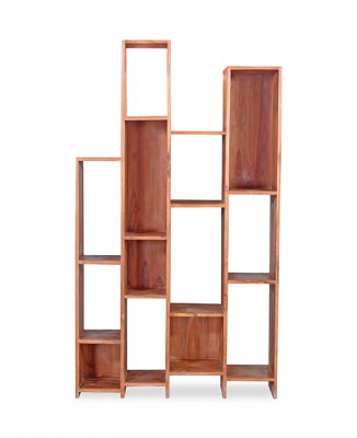 Jasmine Minimalist Teak Display Rack | Shop Furniture Online in Singapore