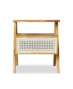 Alternative view of Annissa Teak Side Table Rattan