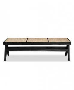 Alternative view of Camyla Teak Dining Bench Rattan, 1.5m