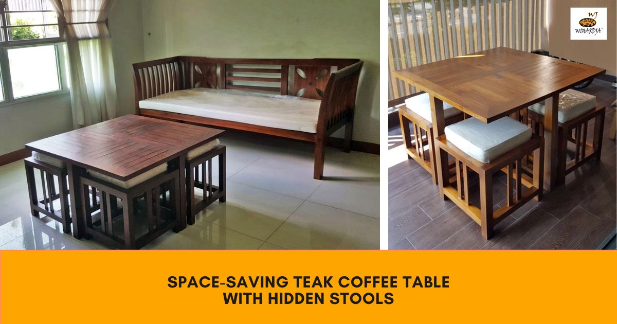 This Coffee Table With Hidden Stools Is What You Need To Create More