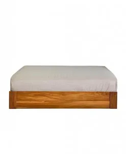 Jolina Teak Platform Bed Frame solid wood bedroom furniture sg | Wihardja Furniture Singapore