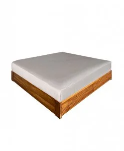 storage wooden platform bed frame