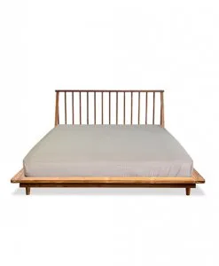 wooden bed queen