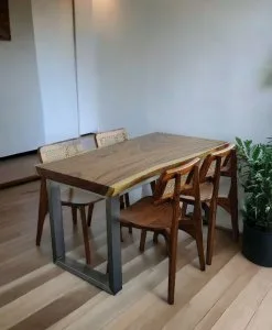 Alternative view of Calley Teak Dining Chair Rattan