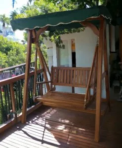 Alternative view of Cole Teak Swing