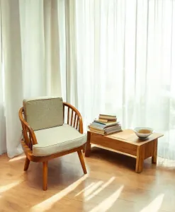 Alternative view of Aahna Teak Sofa 1 Seater