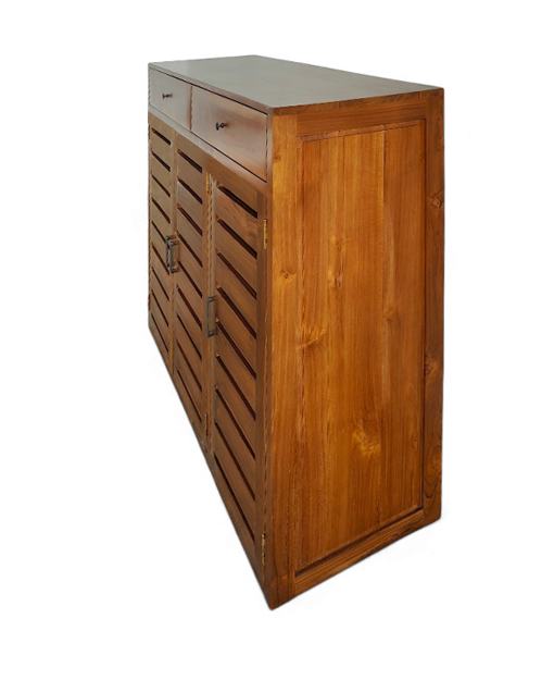 Straton Teak Shoe Cabinet Solid Wood furniture sg