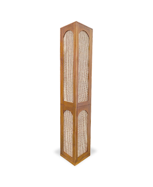 Rashelle Teak Corner Cabinet Rattan furniture Singapore
