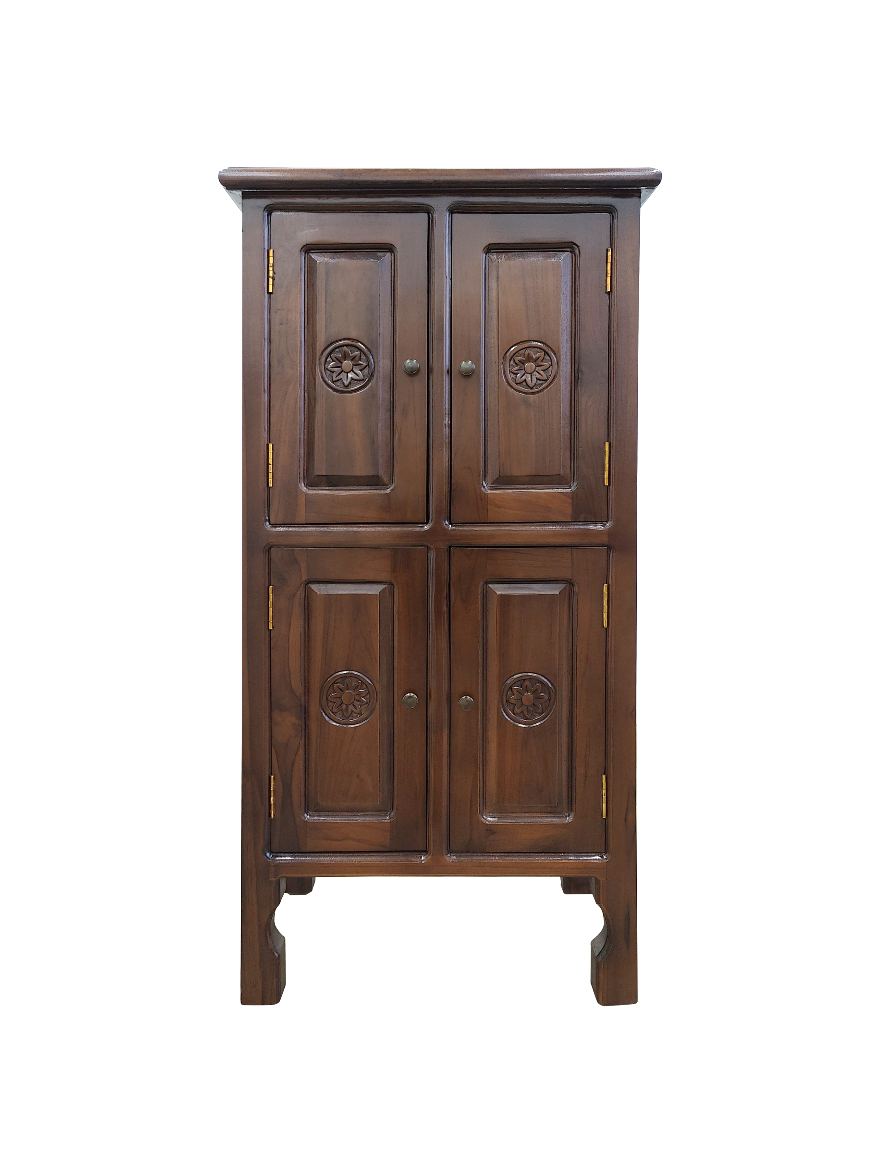 Genoveva Teak Cabinet solid wooden storage furniture singapore