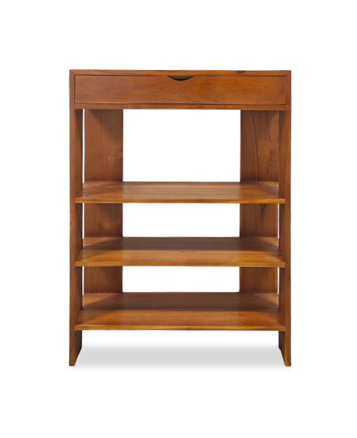 Esmond Teak Wood Shoe Rack Furniture Singapore
