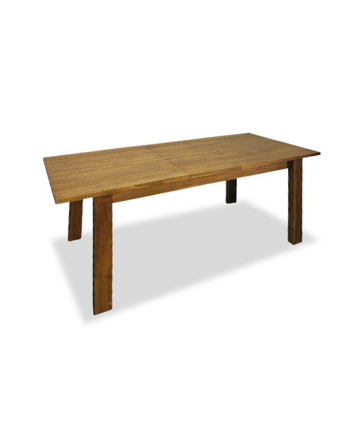 Benton Teak Extendable Dining Table Manual space saving Furniture Singapore