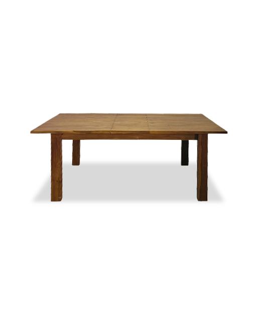Benton Teak Wood Extendable Dining Table Manual Furniture Singapore